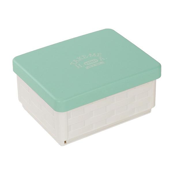 Dショッピング お弁当箱 1段 サンドバスケット 折りたたみ Take Me サンドイッチ サンドイッチケース テイクミー バンド付 日本製 弁当箱 コンパクト サンドウィッチケース ランチボックス 折りたたみ式 ランチ お昼 職場 オフィス デスク ブルー カテゴリ