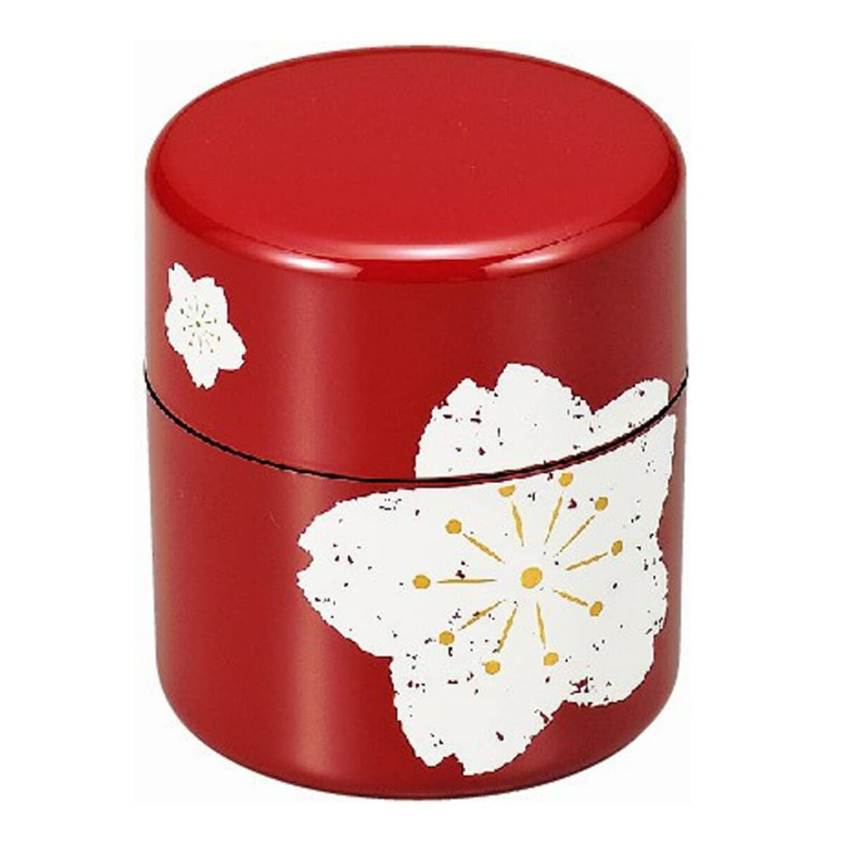 茶筒 380ml 朱桜 黒椿 HAKOYA ( おしゃれ 日本製 かわいい お茶 和風 お茶容器 茶葉容器 保存容器 保存缶 茶缶 お茶缶 キャニスター 保存 容器 茶 茶葉 茶葉保存 お茶葉保存 お茶葉容器 お茶っぱ入れ ) 【朱桜】 朱桜