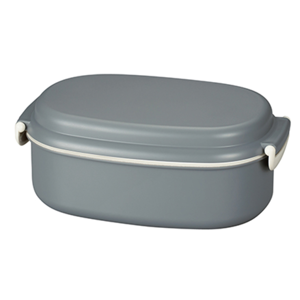 弁当箱 さっと洗えるお弁当箱 プレミアム 730ml 2WAY 2段 ( お弁当箱 ランチボックス レンジ対応 食洗機対応 一段 二段 2way レンジOK 食洗機OK 弁当 お弁当 大人 日本製 ) 【アッシュグレー】 アッシュグレー