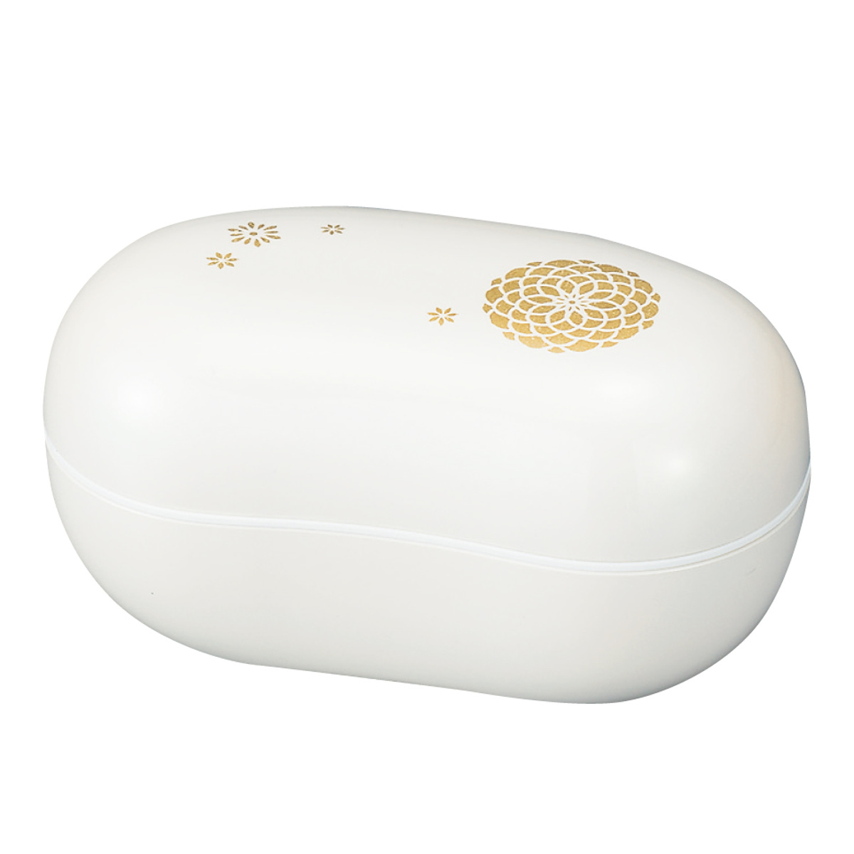 弁当箱 360ml ビーンズ弁当 金百華 パール百華 ( お弁当箱 ランチボックス 食洗機対応 レンジ対応 ドーム蓋 偏光 女子 大人 日本製 食洗機OK レンジOK お弁当 弁当 一段 ランチバンド付き ドーム型 女性 おしゃれ )