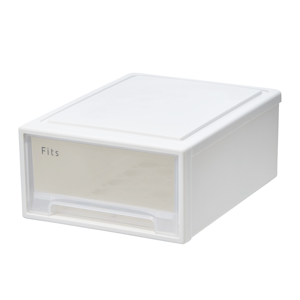 収納ケース Fits フィッツ フィッツケース リトル 引き出し 小物 ( 収納ボックス 収納 ケース 小物収納 幅31.6 奥行41 高さ17.2 天馬 積み重ね 衣装ケース 押し入れ 押入れ クローゼット収納 引き出し収納 ) 【ホワイトクリア】 ホワイトクリア