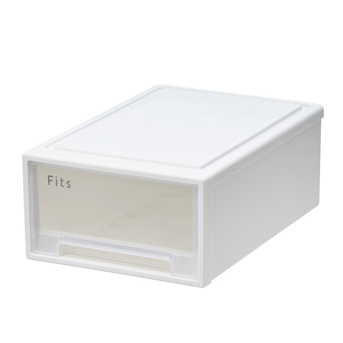 収納ケース Fits フィッツ フィッツケース ミニ 引き出し 小物 ( 収納ボックス 収納 ケース 小物収納 幅25.7 奥行36.9 高さ14.6 天馬 クローゼット 衣装ケース 積み重ね 押し入れ クローゼット収納 引き出し収納 ) 【ホワイトクリア】 ホワイトクリア