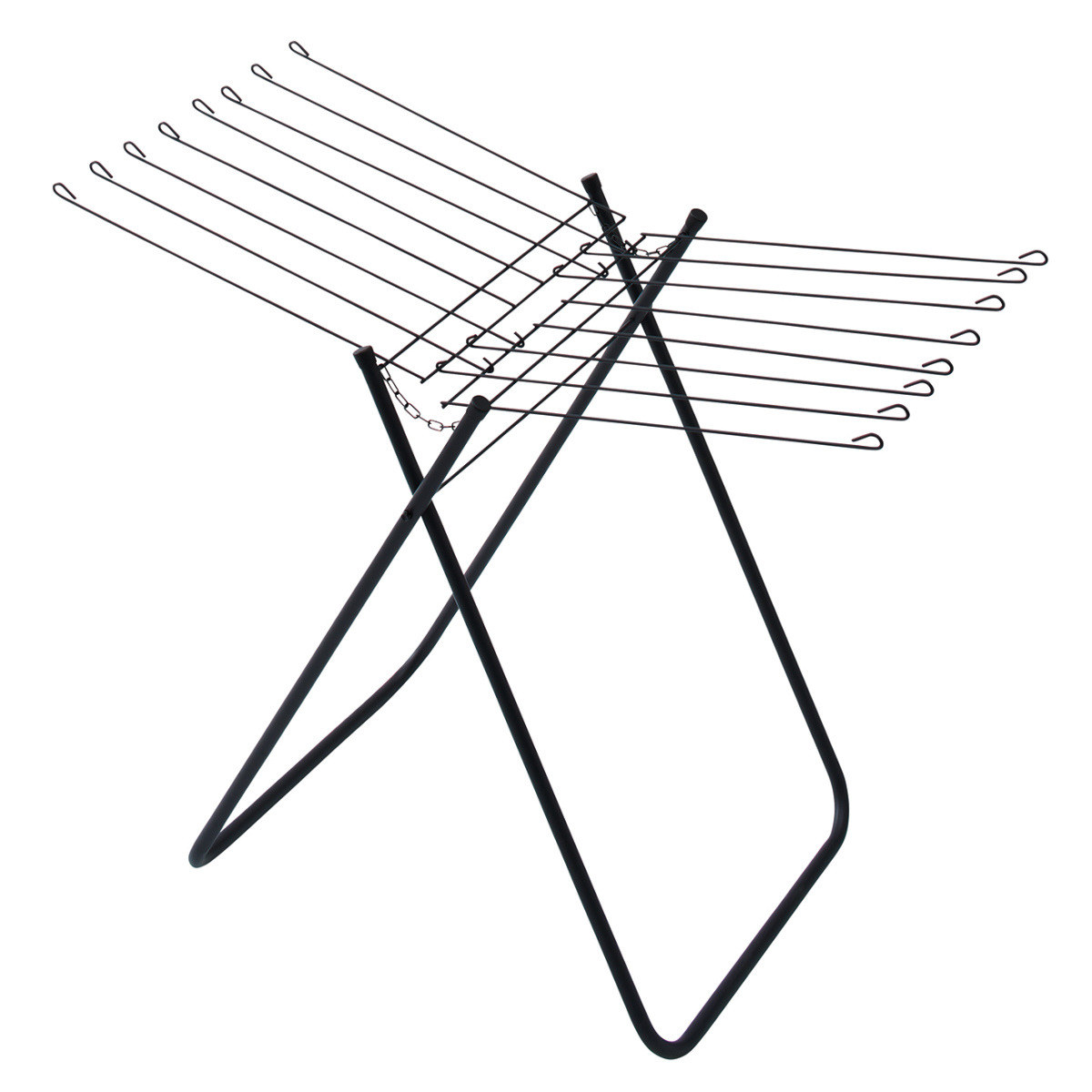 タオルスタンド ブラック ポーリッシュ タオルハンガースタンド ( PORISH タオル掛け 物干し インテリア物干し 洗濯 ランドリー フェイスタオル 16枚 平干し 室内物干し 折り畳み コンパクト )