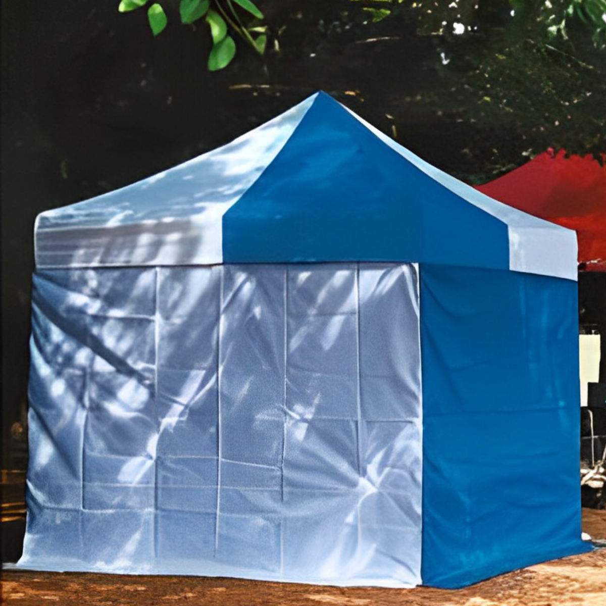 かんたんてんと用 透明横幕 高さ190×幅180cm （ 法人限定 仮設テント