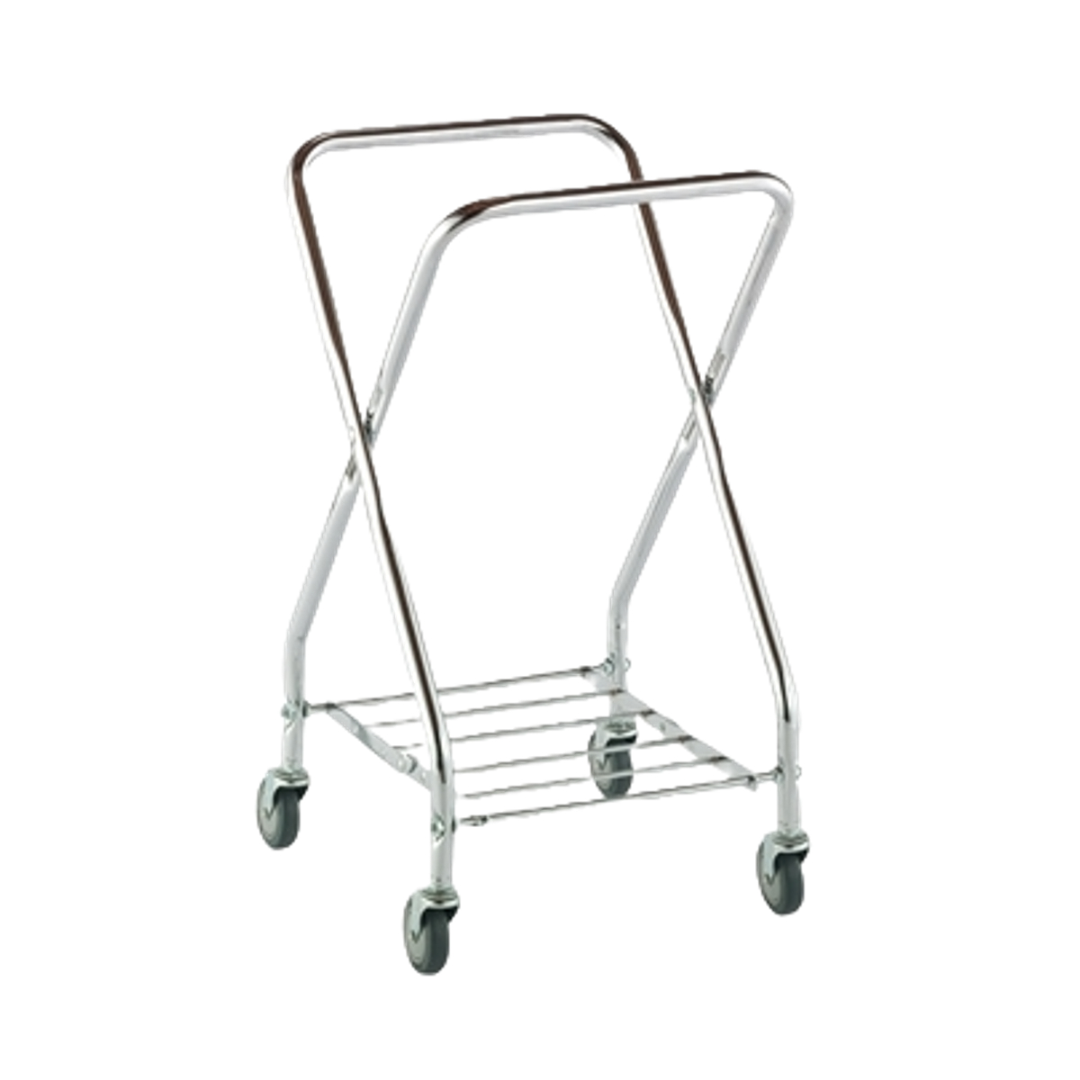 フレーム BMダストカー 本体 ミニ 直径7.5cmキャスター ( 法人限定 台車 カート 70L用 折り畳み式 フレームのみ ゴミ箱 コンパクト 小型 業務用 ダストカート 運搬台車 スチール製 運搬 回収 )