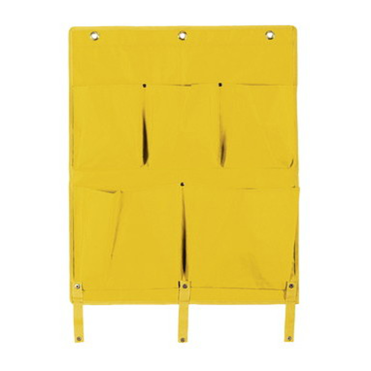 ポケット 収納 BMダストカー 専用ポケットE 大 ( 法人限定 BMダストカー専用 ポケット5個 対応パーツ 部品 パーツ 本体別売 布製 業務用 掃除用具 小物収納 道具入れ ツール ) 【イエロー】 イエロー