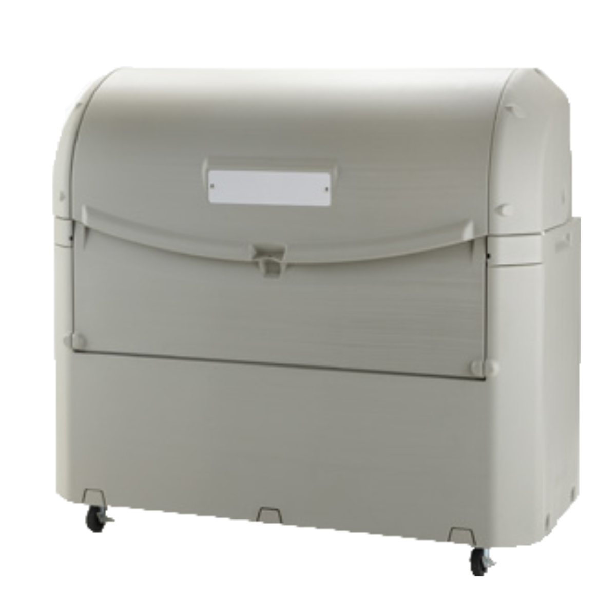 ゴミ箱 約1000L ワイドペールST1000 キャスター付き ( 法人限定 ごみ箱 1000リットル スライド蓋 カギ穴付き 排水口付き ストッパー付きキャスター 屋外収納 コンテナ 収納庫 ゴミ置き場 物置 保管庫 倉庫 鍵別売り )