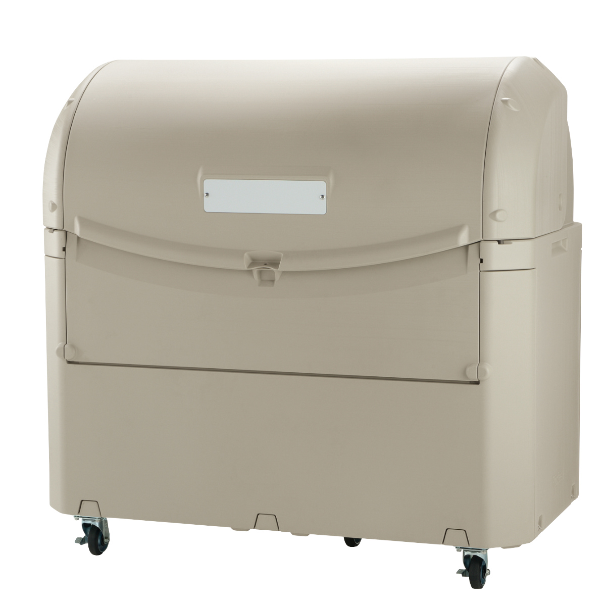 ゴミ箱 約1250L ワイドペール ST1200 キャスター付き ( 法人限定 ごみ箱 1250リットル スライド蓋 カギ穴付き 排水口付き ストッパー付きキャスター 屋外収納 コンテナ 収納庫 ゴミ置き場 物置 保管庫 倉庫 鍵別売り )