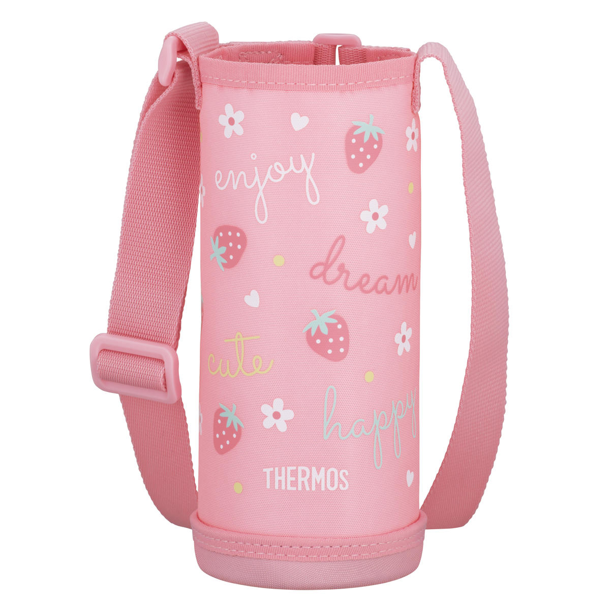 サーモス 水筒 ボトルポーチ FJW-550TR 専用 ( THERMOS ポーチ ケース 対応 パーツ 部品 のみ 水筒カバー 専用パーツ 専用部品 水筒用パーツ 交換 交換用 替え ) 【ライトピンク】 ライトピンク