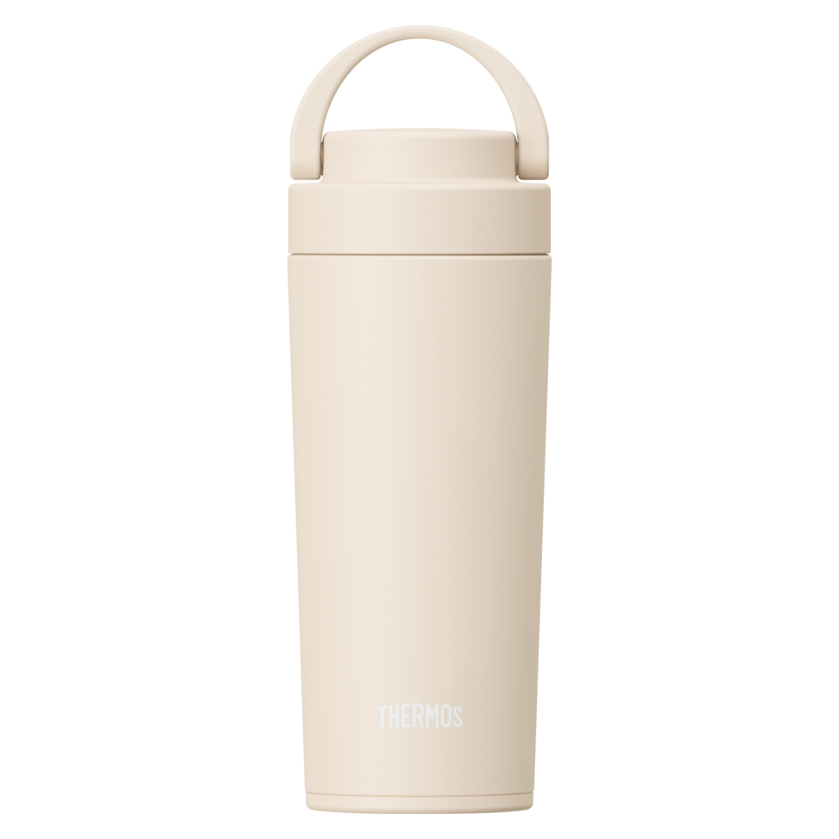 サーモス 水筒 420ml 真空断熱ケータイタンブラー JOV-421 ( THERMOS タンブラー 保温 保冷 食洗機対応 マグボトル スポーツドリンク対応 直飲み 食洗機OK マグ ボトル 蓋付き 真空断熱 魔法瓶 ハンドル付き ステンレスボトル ) 【アイボリー】 アイボリー