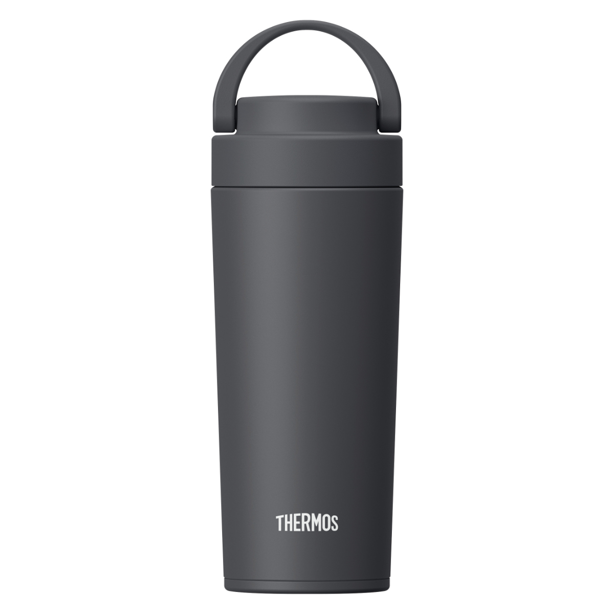 サーモス 水筒 420ml 真空断熱ケータイタンブラー JOV-421 ( THERMOS タンブラー 保温 保冷 食洗機対応 マグボトル スポーツドリンク対応 直飲み 食洗機OK マグ ボトル 蓋付き 真空断熱 魔法瓶 ハンドル付き ステンレスボトル ) 【スモークブラック】 スモークブラック