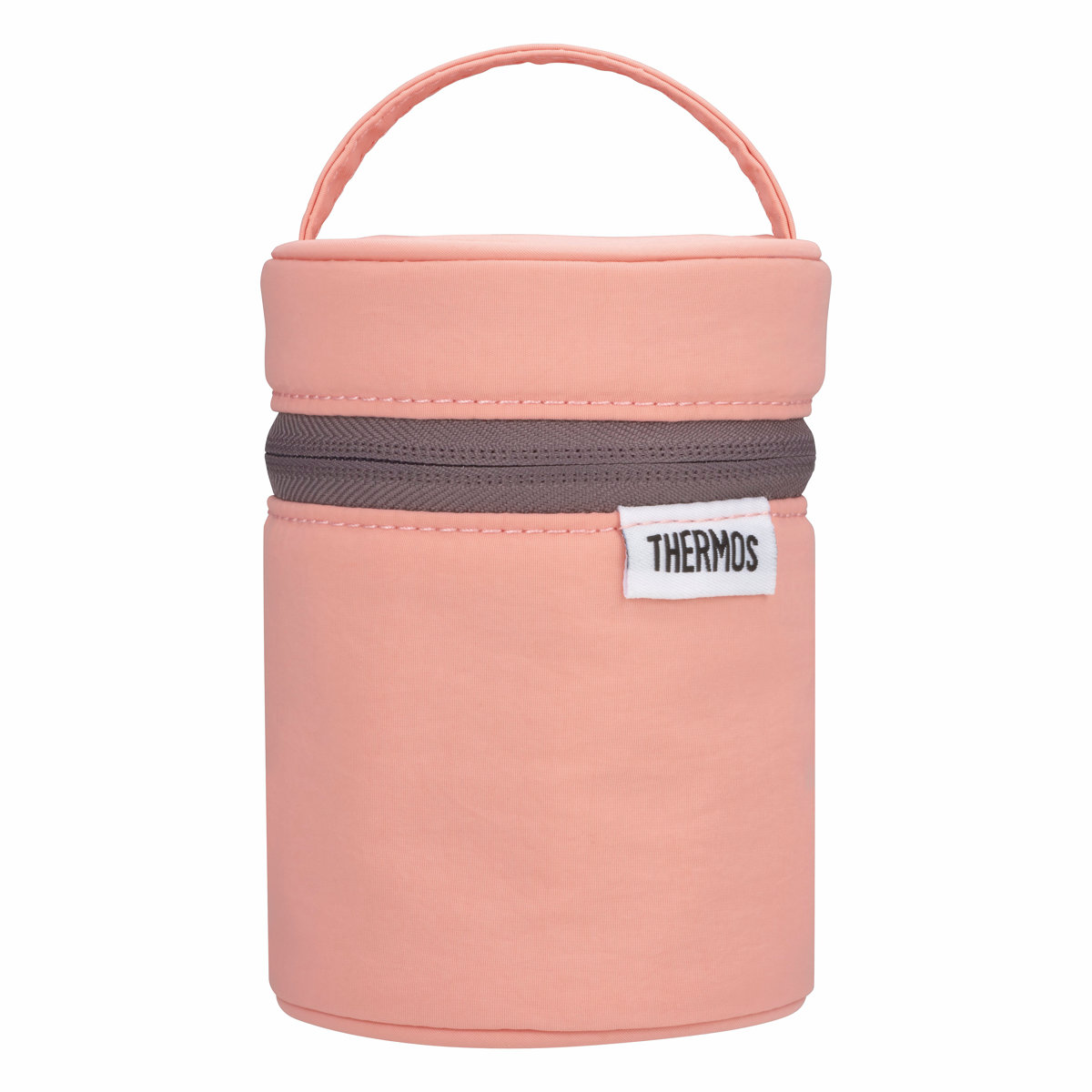 サーモス スープジャーポーチ 200ml専用 RFN-001 ( THERMOS カバー ケース バッグ スープジャー用 スープボトル用 ポケット付き 保温 保冷 無地 持ち運び 保護 ) 【コーラルピンク】 コーラルピンク