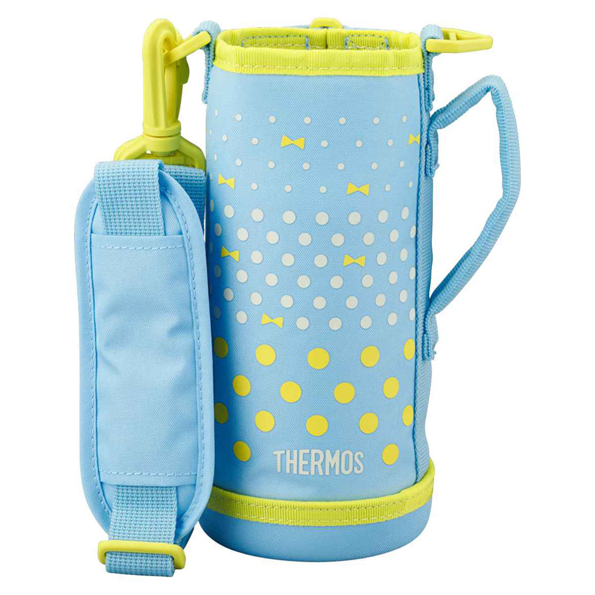 サーモス カバー ストラップ付 水筒 FJJ-800WF 専用 ( THERMOS ポーチ ケース 対応 パーツ 部品 のみ 水筒カバー 専用パーツ 専用部品 水筒用パーツ 交換 交換用 替え ) 【ミントドット】 ミントドット
