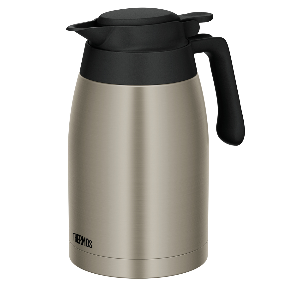 サーモス ポット 1.5L ステンレスポット ( THERMOS ステンレス 保温 保冷 食洗機対応 卓上ポット ステンレス製 おしゃれ ワンタッチ 魔法びん構造 広口設計 軽量 コンパクト 持ち運び 節約 ) 【ステンレス】 ステンレス