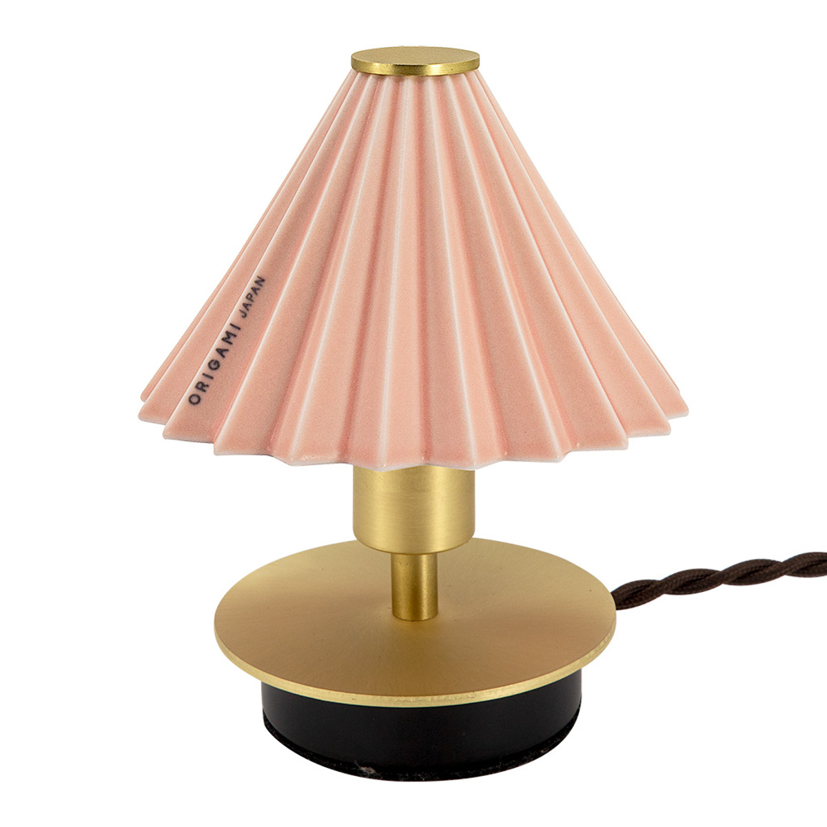 テーブルランプ ミニ LED電球付き ORIGAMI LAMP オリガミランプ 壁掛け可 gram eight グラムエイト ( ポータブルランプ コードレス 間接照明 卓上 PORTABLE ドリッパー ポータブルライト LED 充電プラグ付 卓上ライト ) 【マットピンク】 マットピンク