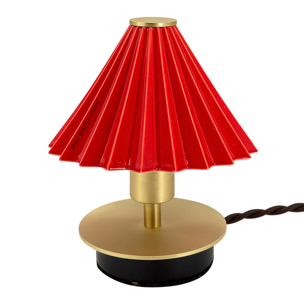 テーブルランプ ミニ LED電球付き ORIGAMI LAMP オリガミランプ 壁掛け可 gram eight グラムエイト ( ポータブルランプ コードレス 間接照明 卓上 PORTABLE ドリッパー ポータブルライト LED 充電プラグ付 卓上ライト ) 【レッド】 レッド