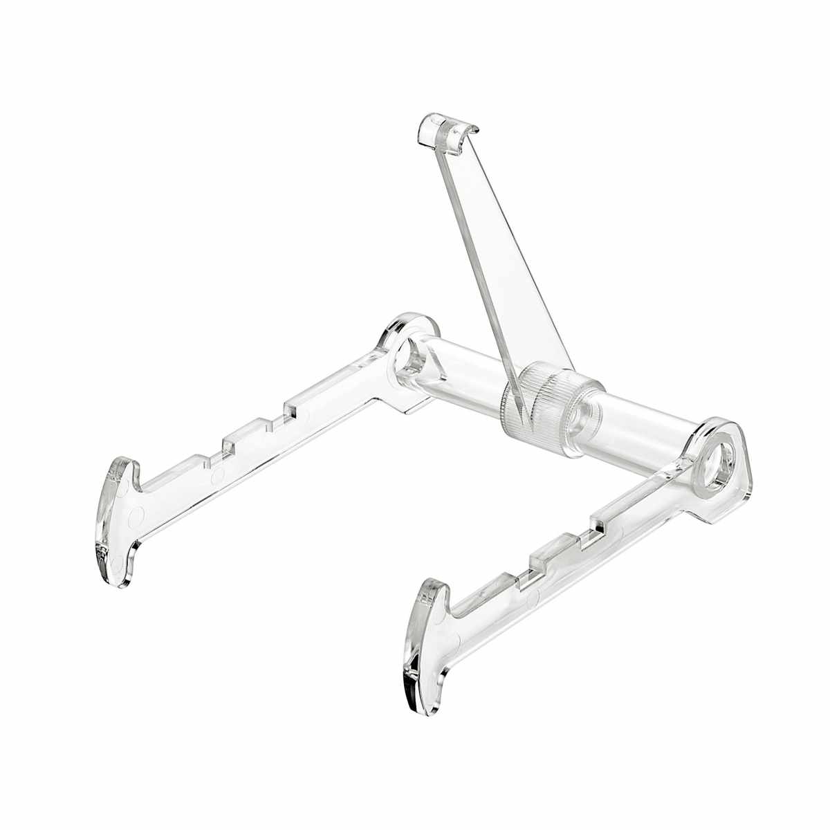 皿立て 絵皿立て スタンド 小サイズ ( プレートスタンド 額縁立て お皿 コレクション 鑑賞 お気に入り プレート 皿 絵 写真 飾る 保管 台 額 クリア 透明 直径30cm )