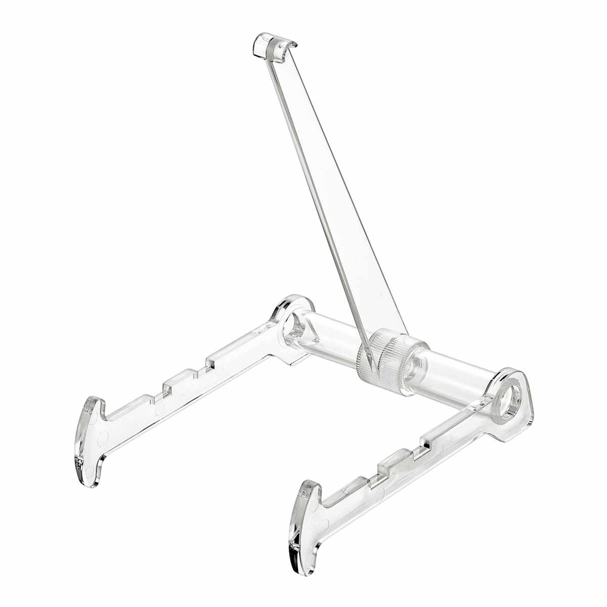 皿立て 絵皿立て スタンド 大サイズ ( プレートスタンド 額縁立て お皿 コレクション 鑑賞 お気に入り プレート 皿 絵 写真 飾る 台 額 クリア 透明 直径39cm )