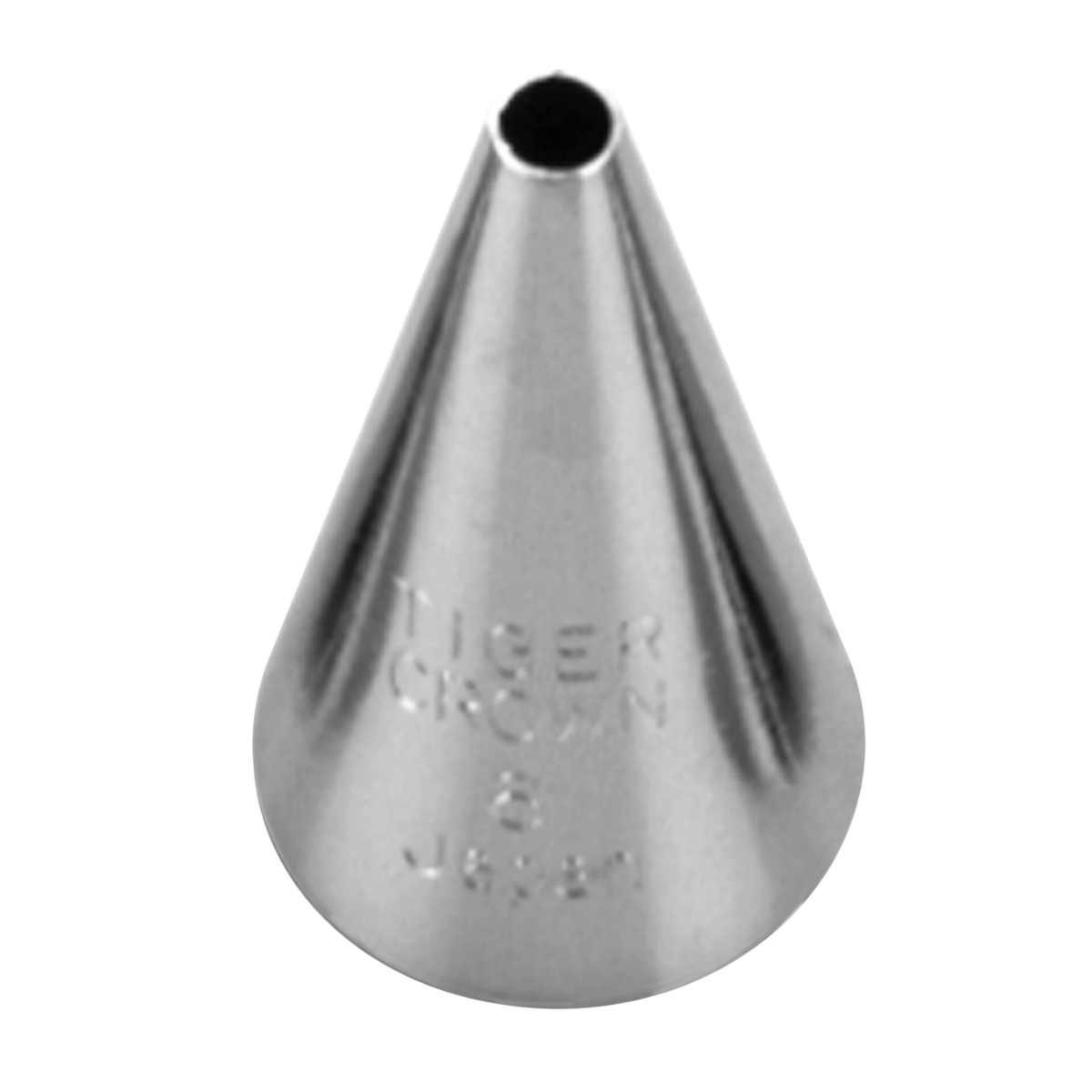 口金 手作り口金 小 #6 ( タイガークラウン クリーム絞り クリーム用口金 お菓子作り 製菓道具 生クリーム ホイップ デコレーション ケーキ ケーキ作り 3mm )