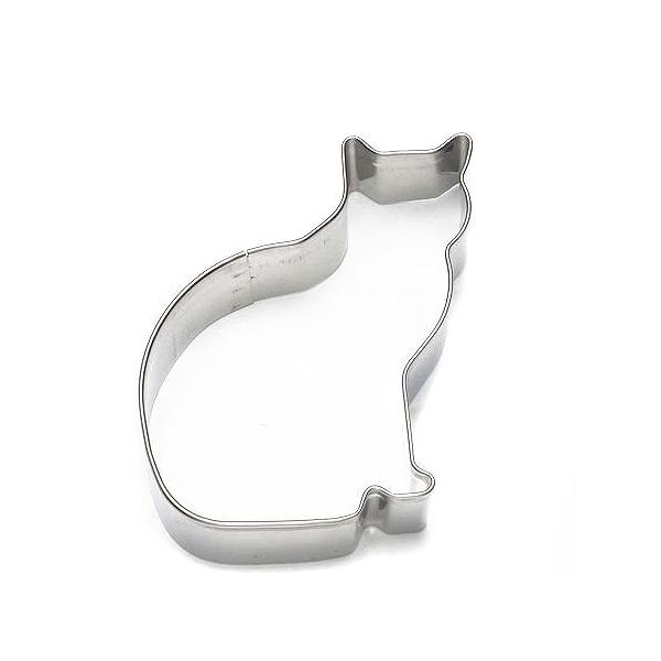 クッキー型 抜き型 猫 さくら ステンレス製 ( クッキー抜型 クッキーカッター 製菓グッズ 抜型 ねこ ネコ 猫型 動物 クッキー抜き型 製菓道具 お菓子作り )