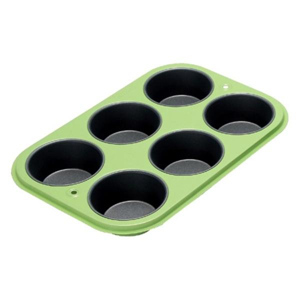 マフィンパン型 カップケーキ型 スチール製 フッ素樹脂加工 ( マフィン型 製菓グッズ 製パン デコレーション 手作り お菓子作り プレゼント )