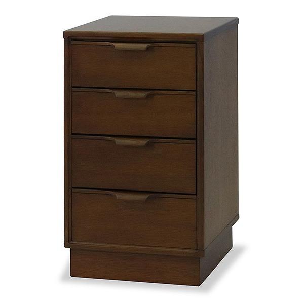 チェスト 4段 天然木 シンプルデザイン NEWカーム 幅40cm ( 4段チェスト たんす タンス 家具 引き出し 完成品 開梱設置 木製 木目 収納 引出 引出し ブラウン 茶色 ナチュラル おしゃれ ひとり暮らし 幅40 ) 【 ブラウン 】 ブラウン