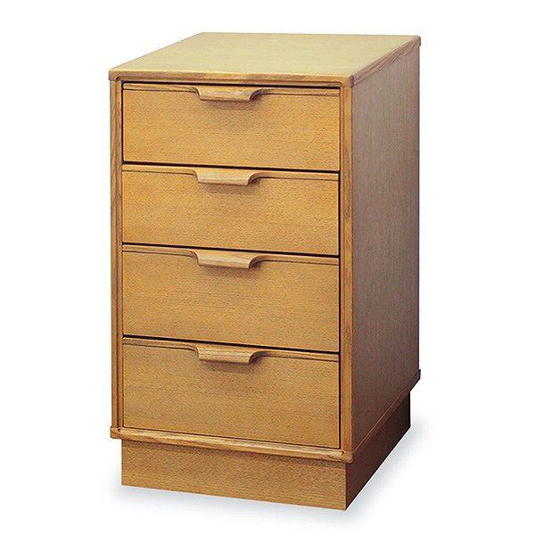 チェスト 4段 天然木 シンプルデザイン NEWカーム 幅40cm ( 4段チェスト たんす タンス 家具 引き出し 完成品 開梱設置 木製 木目 収納 引出 引出し ブラウン 茶色 ナチュラル おしゃれ ひとり暮らし 幅40 ) 【 ナチュラル 】 ナチュラル