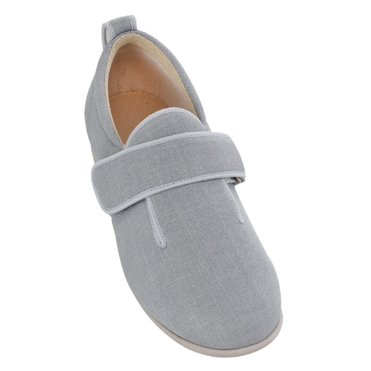 介護シューズ あゆみ ダブルマジック3 右足 11E S~LL 施設用 ( 介護靴 靴 片足 レディース メンズ 室内 軽量 転倒予防 介護用 シンプル おしゃれ ケアシューズ 施設 屋内 男女兼用 高齢者 幅広 甲高 履きやすい 軽い ) 【グレーS】 グレーS