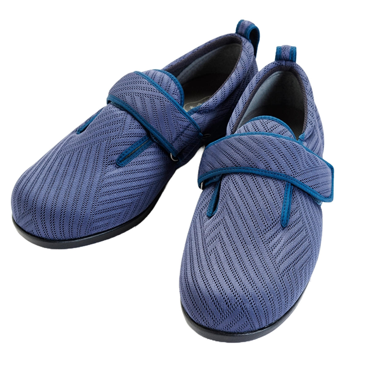 介護シューズ あゆみ ダブルマジック 3 両足 3E 綾風 S~3L 施設用 ( 介護靴 靴 レディース メンズ 軽量 通気性 転倒予防 抗菌 防臭 介護用 おしゃれ ケアシューズ 施設 男女兼用 高齢者 幅広 甲高 履きやすい 軽い ) 【ネイビー M】 ネイビー M