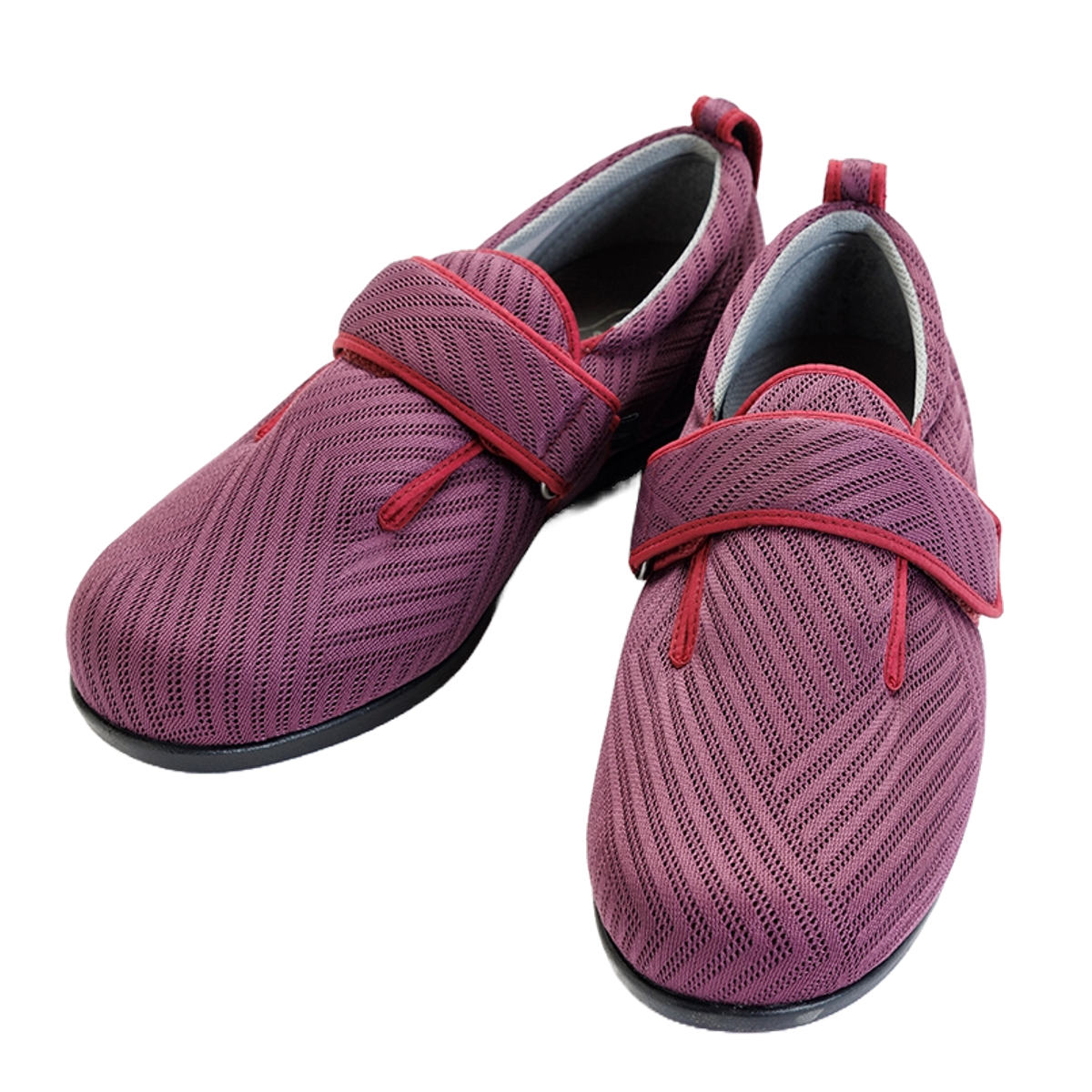 介護シューズ あゆみ ダブルマジック 3 両足 3E 綾風 S~3L 施設用 ( 介護靴 靴 レディース メンズ 軽量 通気性 転倒予防 抗菌 防臭 介護用 おしゃれ ケアシューズ 施設 男女兼用 高齢者 幅広 甲高 履きやすい 軽い ) 【ワイン LL】 ワイン LL
