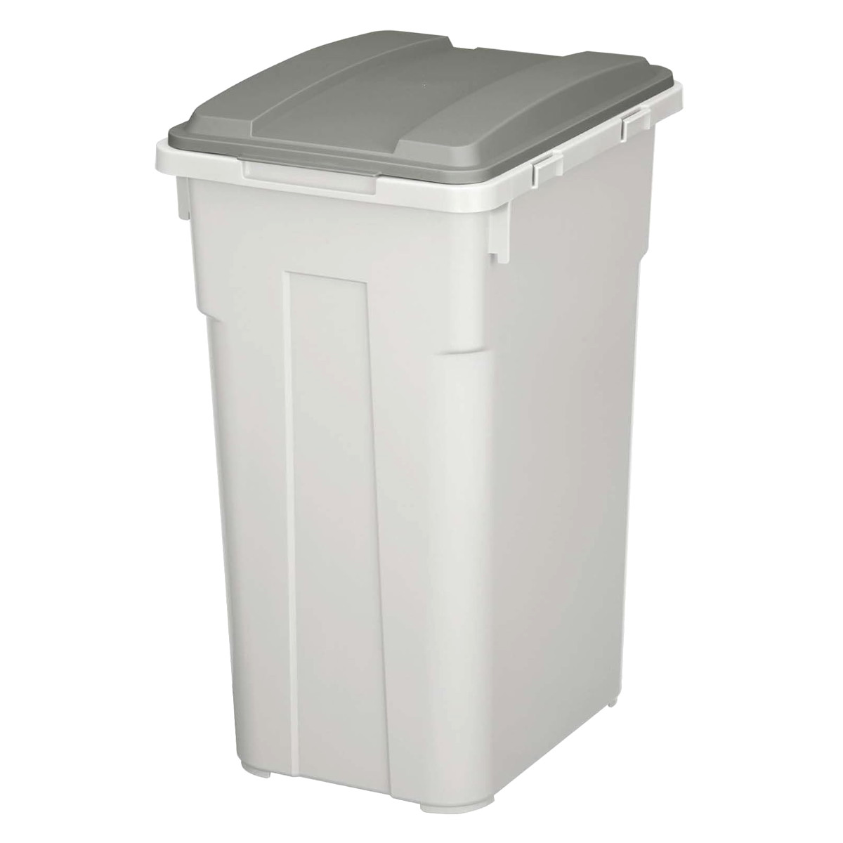 ゴミ箱 45L 連結カラー分別ペール 屋外兼用 ( ごみ箱 45リットル ふた付き 角型 屋外 連結 大容量 プラスチック キッチン ダストボックス ペール 蓋つき 連結できる庭 外 フタ付き 袋 見えない ) 【ダークグレー】 ダークグレー