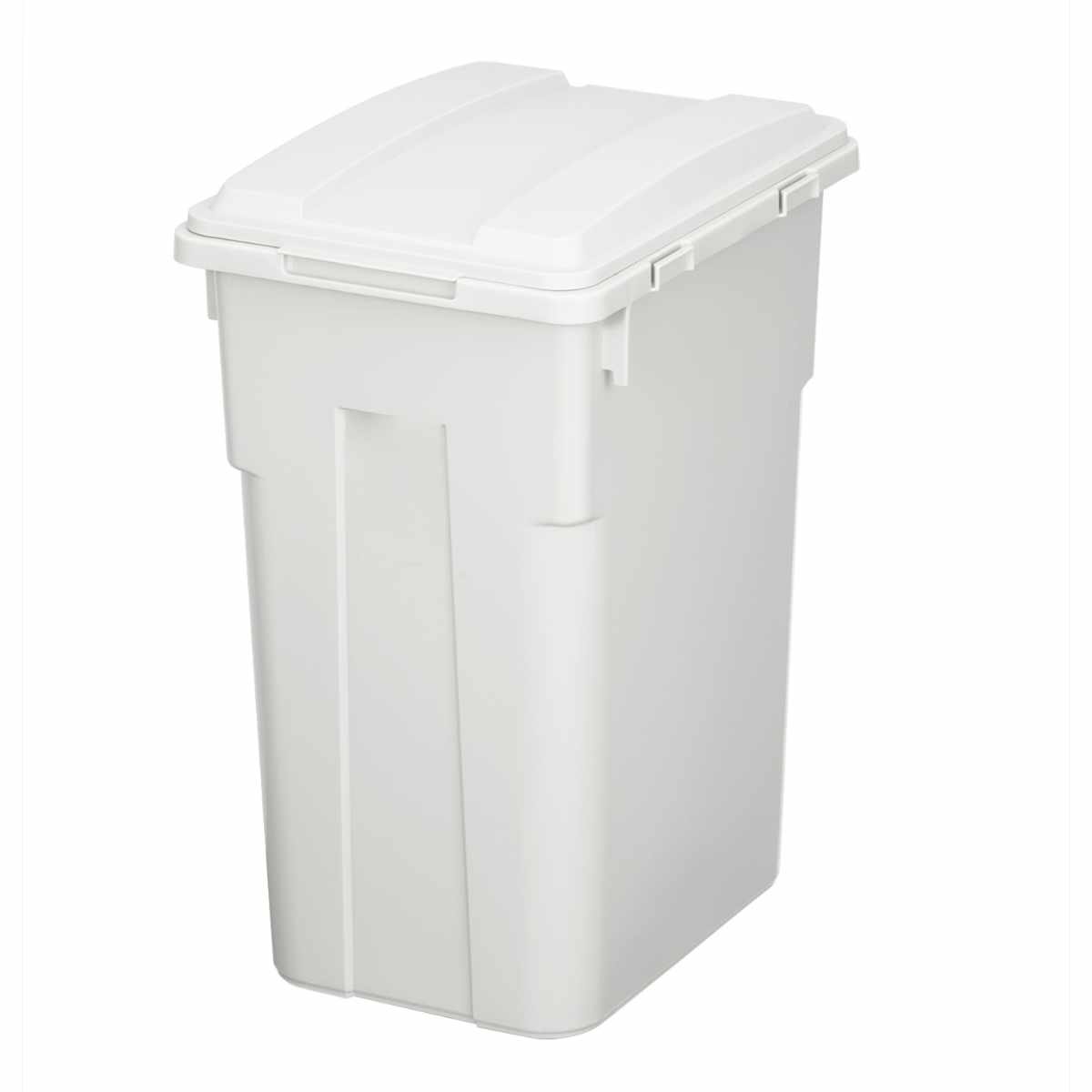 ゴミ箱 33L 連結カラー分別ペール 屋外兼用 ( ごみ箱 45リットル ふた付き 角型 屋外 連結 プラスチック キッチン ダストボックス ペール 蓋つき 連結できる庭 外 フタ付き 袋 見えない ) 【ホワイトグレー】 ホワイトグレー