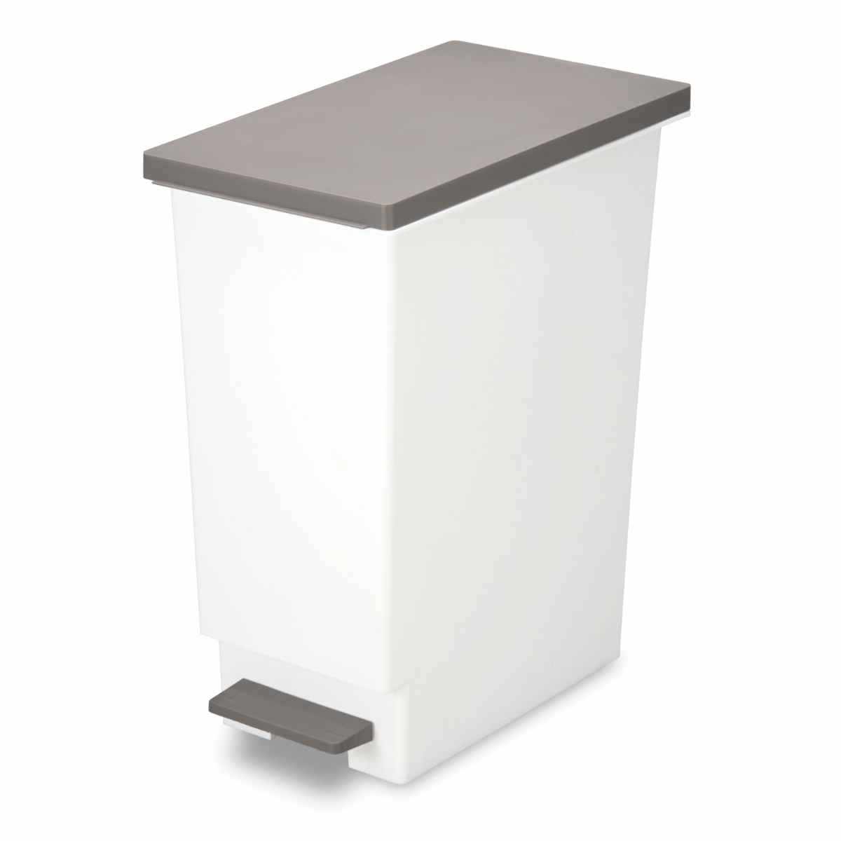 ゴミ箱 45L 同色2個セット スリムペダル ふた付き ( ごみ箱 45リットル 同色 2個 まとめ買い セット スリム ペダル キッチン 分別 ダストボックス 縦型 シンプル おしゃれ 分別ゴミ箱 蓋付き 屑入れ 屑箱 袋止め ) 【ブラウン】 ブラウン