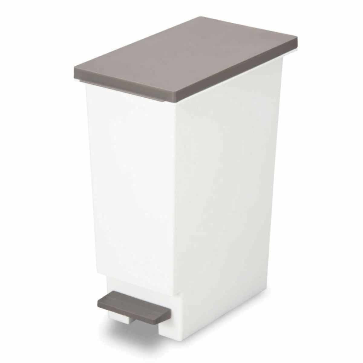 ゴミ箱 20L 同色2個セット スリムペダル ふた付き ( ごみ箱 20リットル 同色 2個 まとめ買い セット スリム ペダル キッチン 分別 ダストボックス 縦型 シンプル おしゃれ 分別ゴミ箱 蓋付き 屑入れ 屑箱 袋止め ペール ) 【ブラウン】 ブラウン