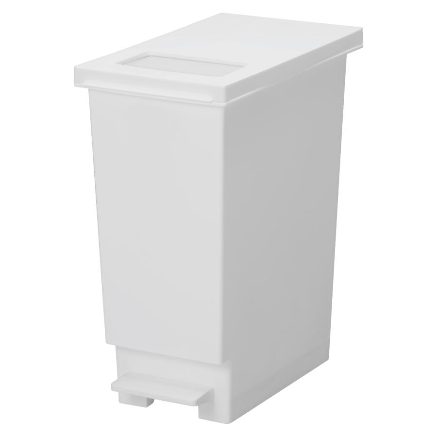 ゴミ箱 30L 同色3個セット ユニード プッシュ&ペダル ( 30リットル ふた付き 分別 キッチン ダストボックス スリム 分別ゴミ箱 棚下 カウンター下 縦型 角型 ペダルペール 蓋付き シンプル おしゃれ 小窓 ) 【ホワイトグレー】 ホワイトグレー