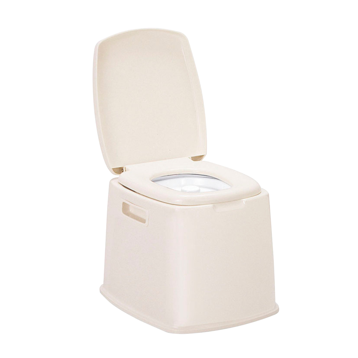 ポータブルトイレ S型 コンパクト バケツ付き 介護 ( 介護用トイレ 福祉 排泄関連用品 背もたれ 介護用 防災 非常用 簡易 トンボ TONBO バリアフリー )