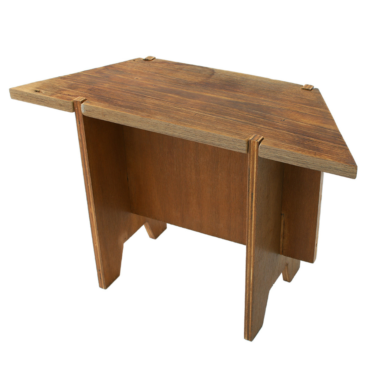 テーブル 廃材 リサイクル 組み立てテーブル （ ミニテーブル サイドテーブル 古材 木製 簡単 組み立て式 アンティーク風 天然木 天然素材  アウトドア リビング 玄関 ）