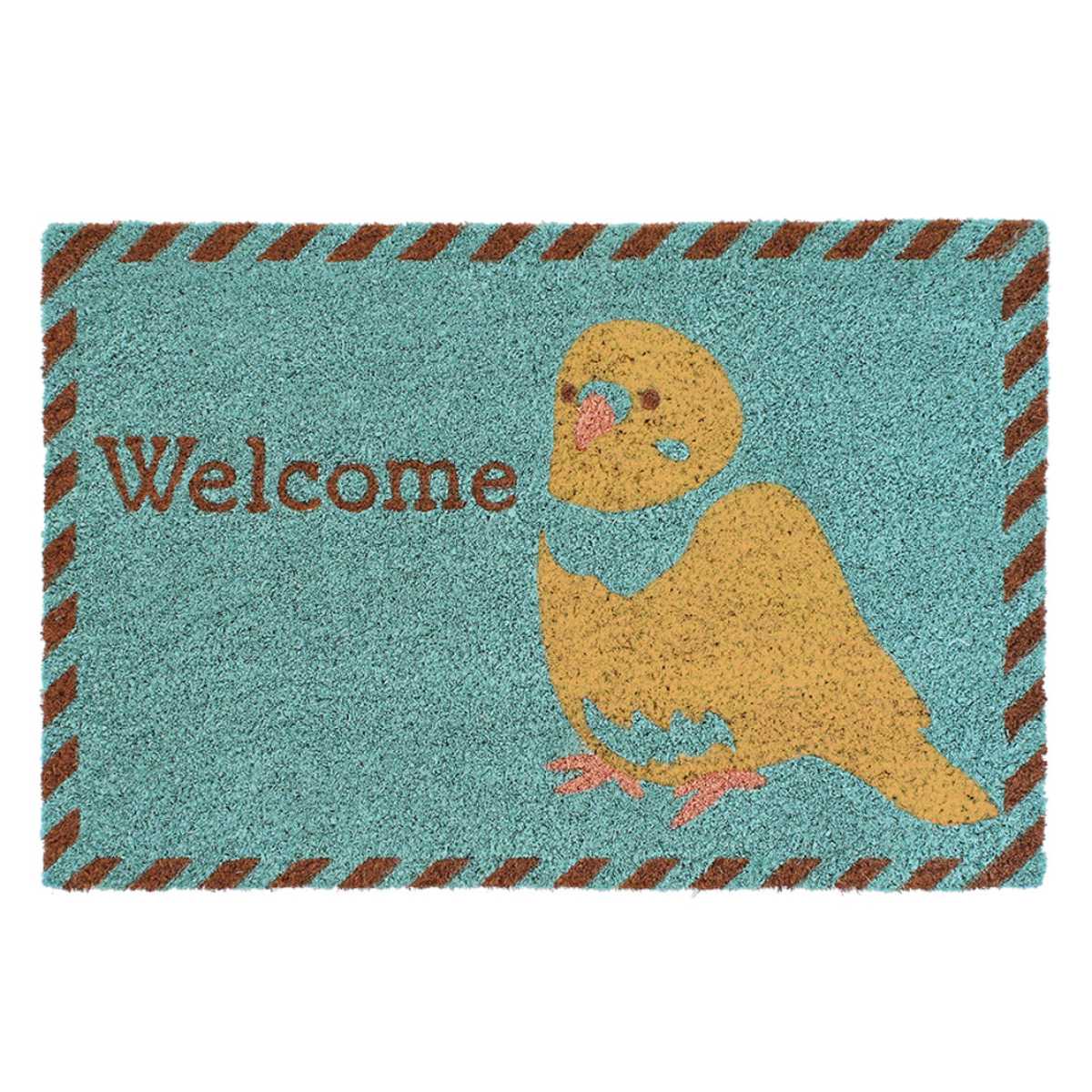 玄関マット 屋外兼用 コイヤー 40×60cm ( 玄関 マット 屋外 屋内 厚さ1.5cm ドアマット 泥落とし 滑り止め ウェルカムマット ラバーマット いらっしゃい ペット おしゃれ インテリア 動物 アニマル ウェルカム 屋内外兼用 屋内外 ) 【セキセイ】 セキセイ