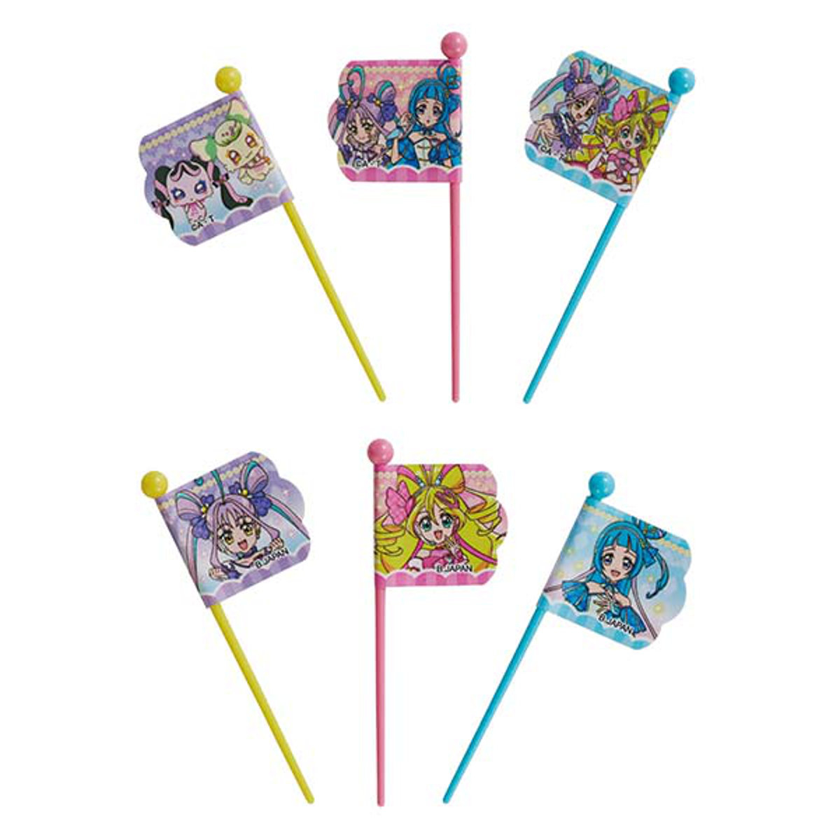 ピック キミとアイドルプリキュア♪ピックス 12本入 ( キミとアイドルプリキュア♪ 12本入り 3柄 各4本 おかずピック お弁当ピック 日本製 子供 ピンチョス 飾り 彩り お弁当 弁当 お弁当用 キャラクター キッズ 楊枝 ようじ )