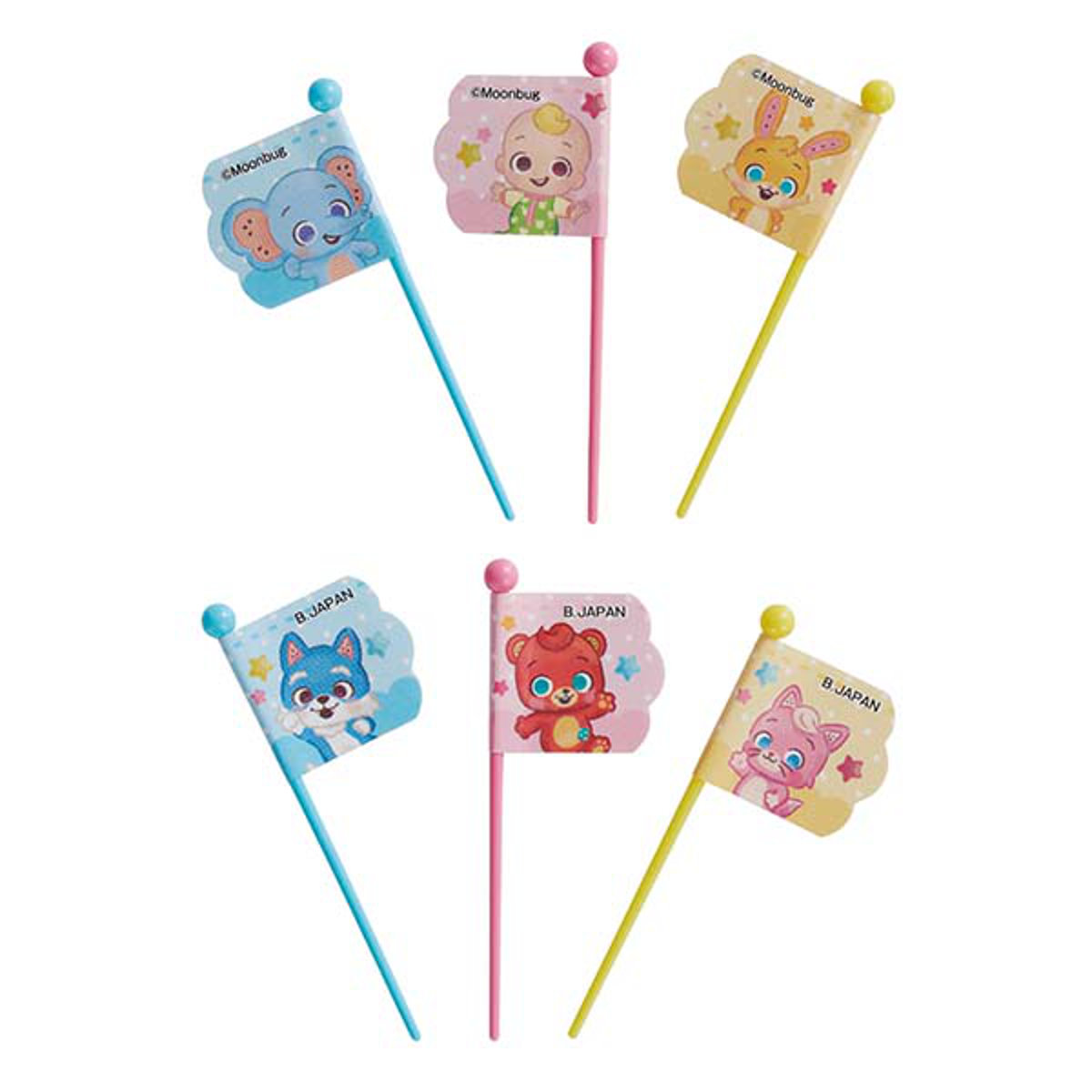 CoComelon ピックス ( 12本入り 3柄 各4本 おかずピック お弁当ピック 日本製 子供 ピンチョス 飾り 彩り お弁当 弁当 お弁当用 キャラクター キッズ 楊枝 ようじ )