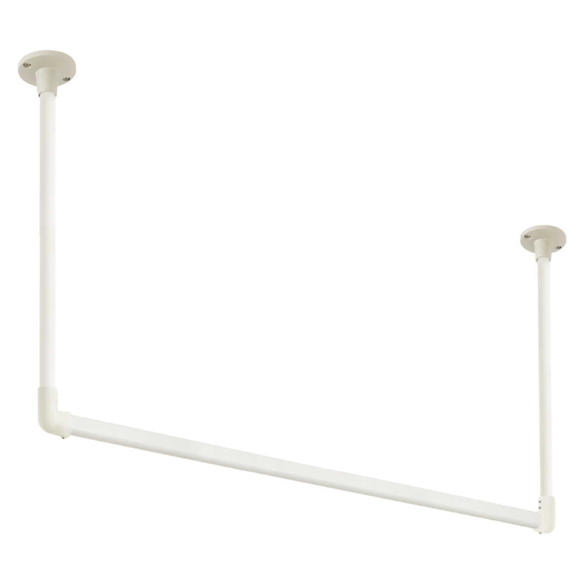 室内物干し TOSO 幅90×高さ47cm ハンギングバー アイアンバー ( ハンガーバー アイアン 物干し 幅90cm 天吊り ハンガーパイプ 室内干し おしゃれ ハンガーラック 洗濯物干し インテリア 衣類 収納 クローゼット ランドリー ) 【ホワイト】 ホワイト
