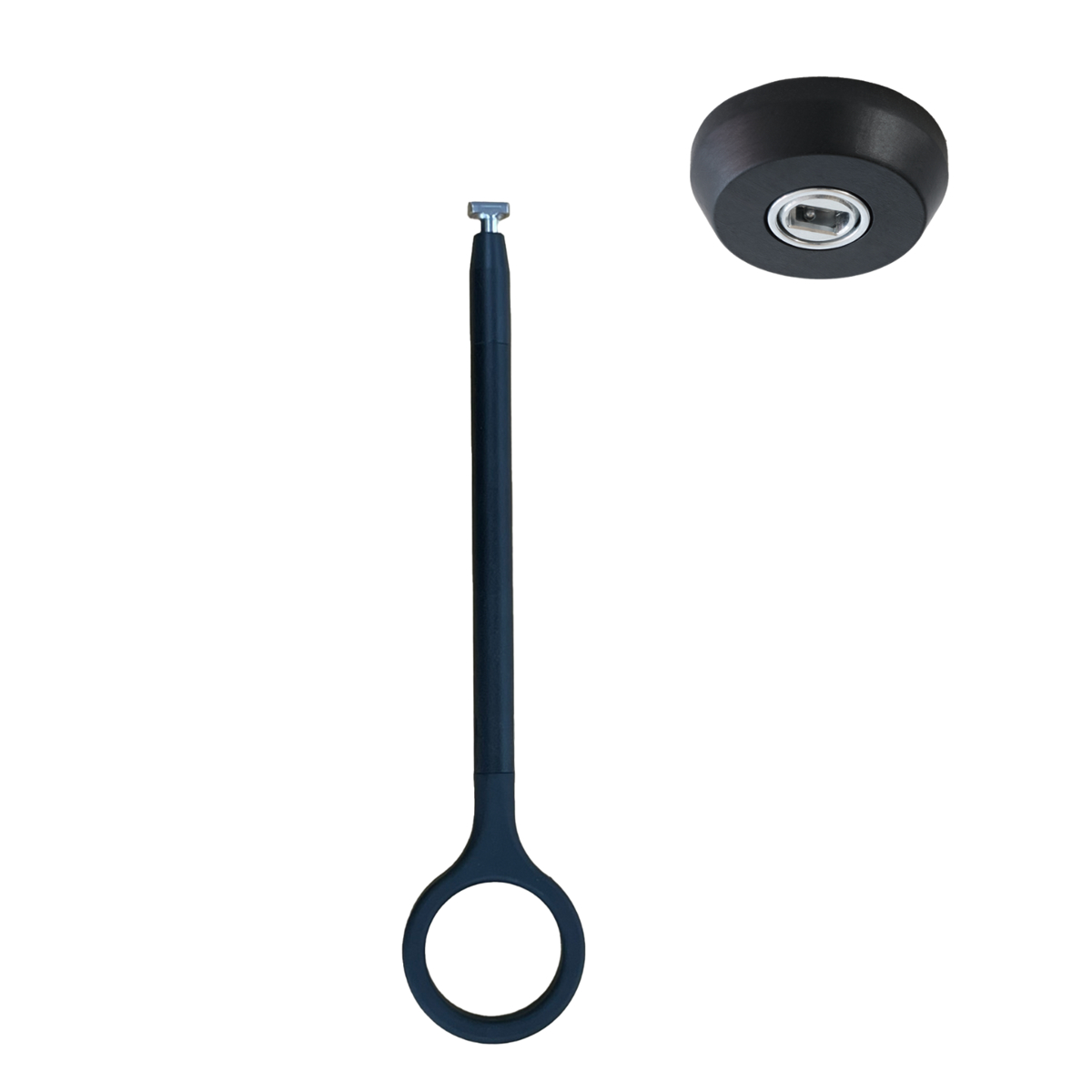 室内物干し ランドリーバー 高さ45cm 吊りポール同色2個セット TOSO LB1 本体バー別売り ( 室内干し 天井ポール 吊り下げ金具 2個 2本 45cm 物干し 吊り下げ 部屋干し 金具のみ コンパクト 収納 壁収納 インテリア オシャレ ) 【ブラック】 ブラック