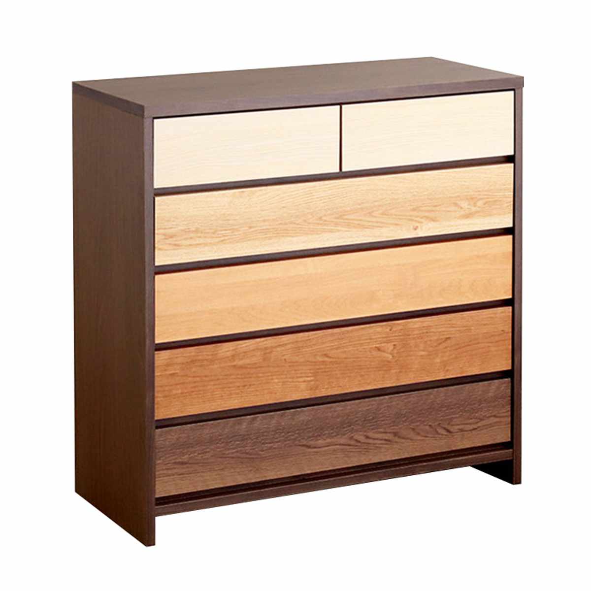 チェスト 5段 幅90cm 木目調 日本製 ( 引き出し 衣類収納 リビング収納 リビングチェスト 脚付き フルスライドレール 背面化粧 木目 引出 グラデーション )