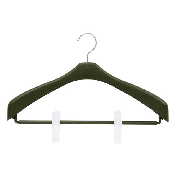Dショッピング ジャケット用ハンガー Id ジャケットクリップ 42 5本セット 衣類 収納 衣類収納 コートハンガー ジャケット ハンガークリップ付き ボトム パンツ スカート スラックス スーツ プラスチック 42cm 42センチ カーキ カテゴリ ハンガーの販売