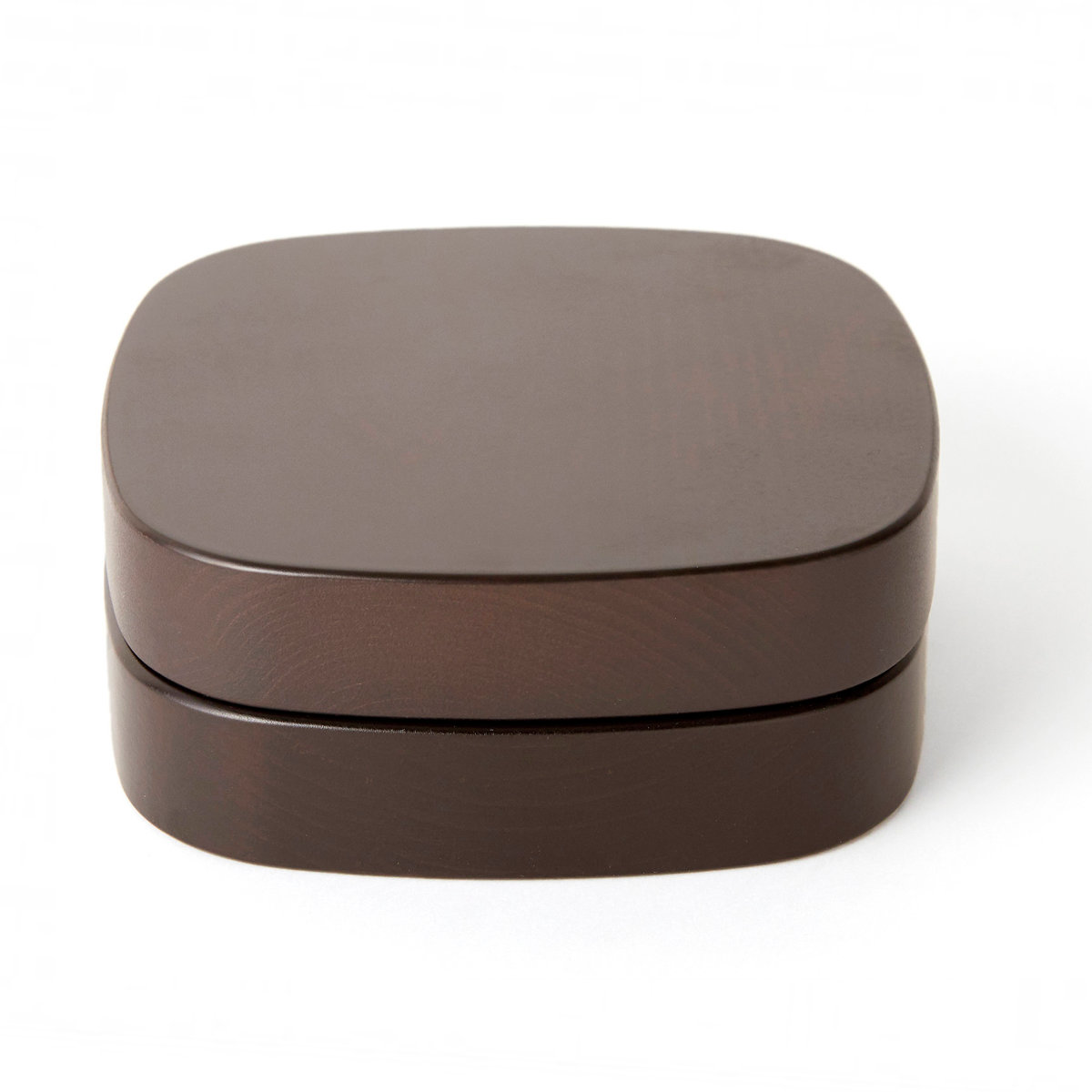 くり抜き弁当箱 1段 620ml 紀州桧弁当箱 type VM ダークブラウン ( 弁当 食洗機対応 天然木 紀州桧 一段 おしゃれ 仕切り付き 日本製 食洗機OK お弁当 木 木製 くりぬき ランチボックス シンプル 和風 お弁当箱 弁当箱 )