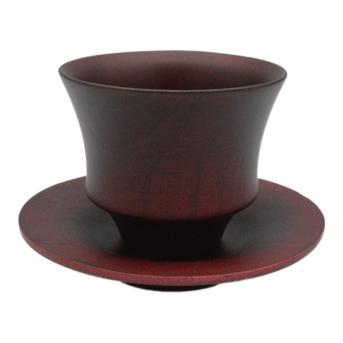 カップ ソーサー B.C. COFFEE HACHI ソーサー付き ( 食洗機対応 170ml 木製 天然木 コップ コーヒーカップ ティーカップ コーヒー コーヒーウェア 日本製 ナチュラル おしゃれ カフェ風 和モダン ) 【ブラウン】 ブラウン