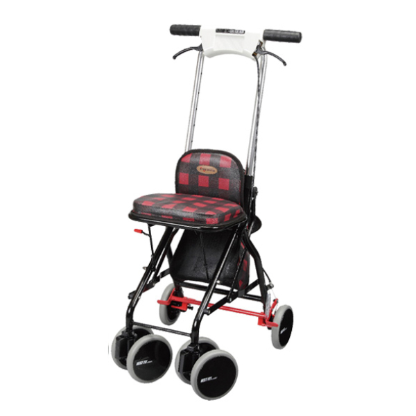 dショッピング |シルバーカー 小物入れ付き 座れる アルミ製 カート 高 