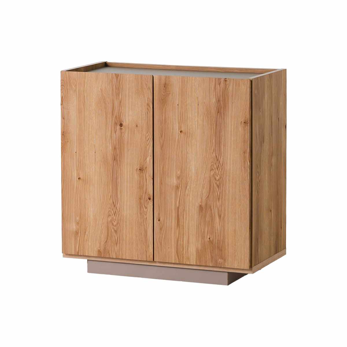 キャビネット 幅80cm 北欧モダン 可動棚 日本製 完成品 ( 棚 ラック 収納 本棚 ディスプレイ グレージュ リビングボード 食器棚 飾り棚 シェルフ 扉収納 配線穴 )