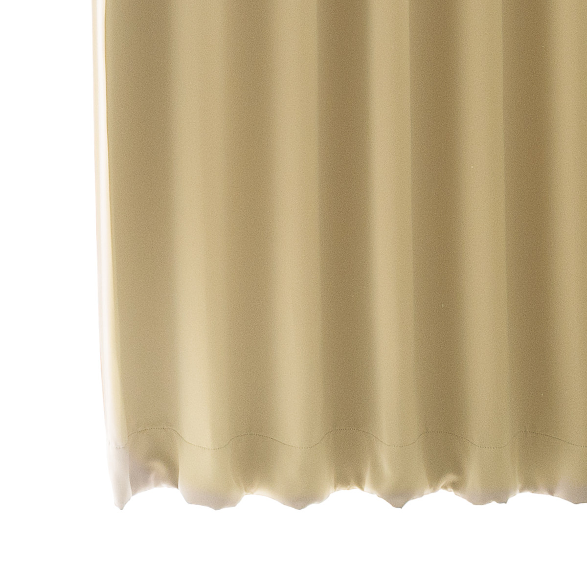 カーテン 幅100cm 2枚 ベルーイ 遮光1級 洗える ドレープカーテン 丈120~210cm ( 遮光カーテン ドレープ 既製品 一級遮光 防炎 ウォッシャブル インテリア 洗濯 可能 無地 1.5倍ヒダ Bフック 窓 日本製 遮光 2枚入り ) 【ベージュ 丈200cm】 ベージュ 丈200cm