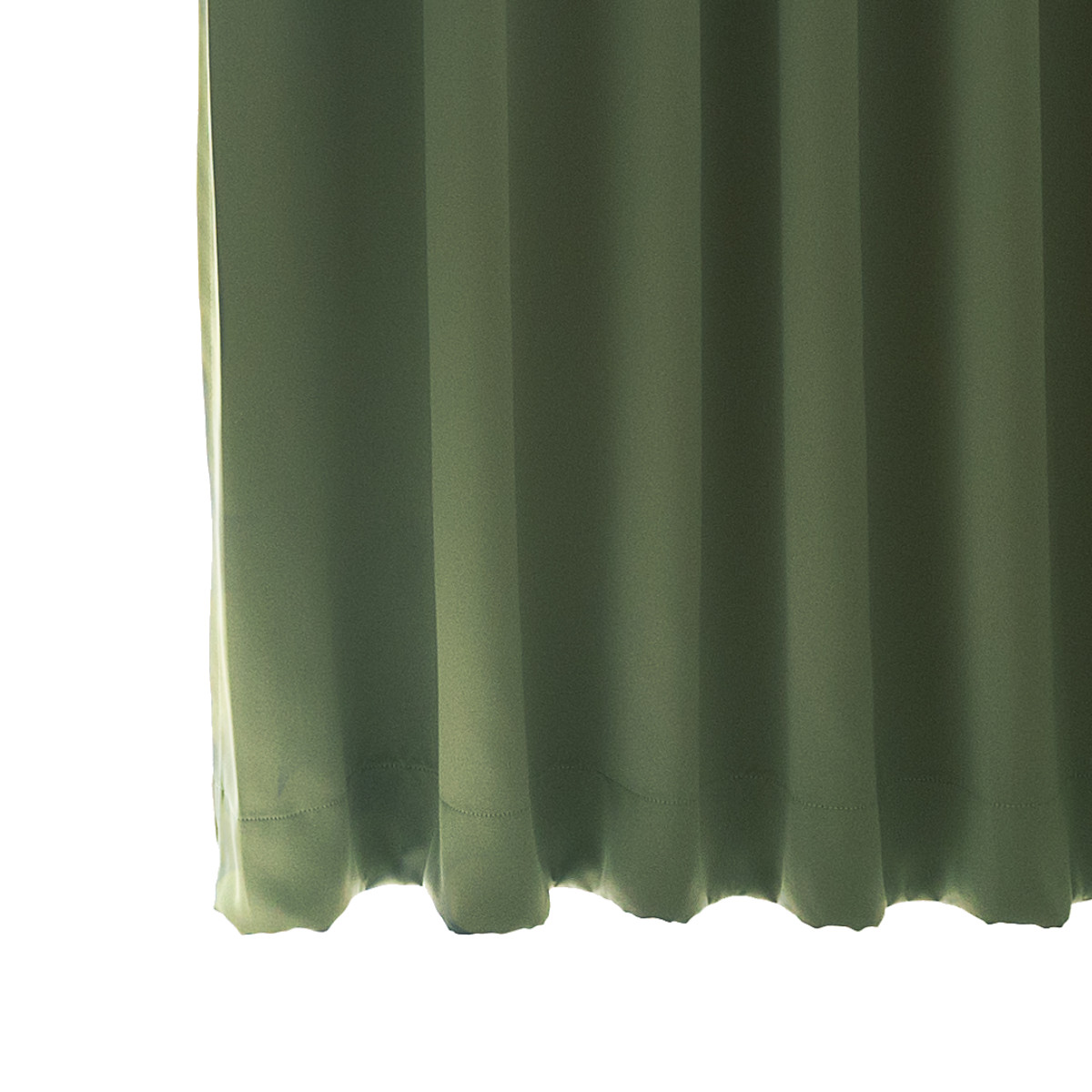 カーテン 幅100cm 2枚 ベルーイ 遮光1級 洗える ドレープカーテン 丈120~210cm ( 遮光カーテン ドレープ 既製品 一級遮光 防炎 ウォッシャブル インテリア 洗濯 可能 無地 1.5倍ヒダ Bフック 窓 日本製 遮光 2枚入り ) 【モスグリーン 丈190cm】 モスグリーン 丈190cm